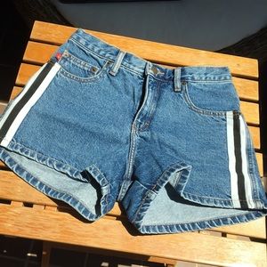 Vintage Mudd Stripe Denim Shorts